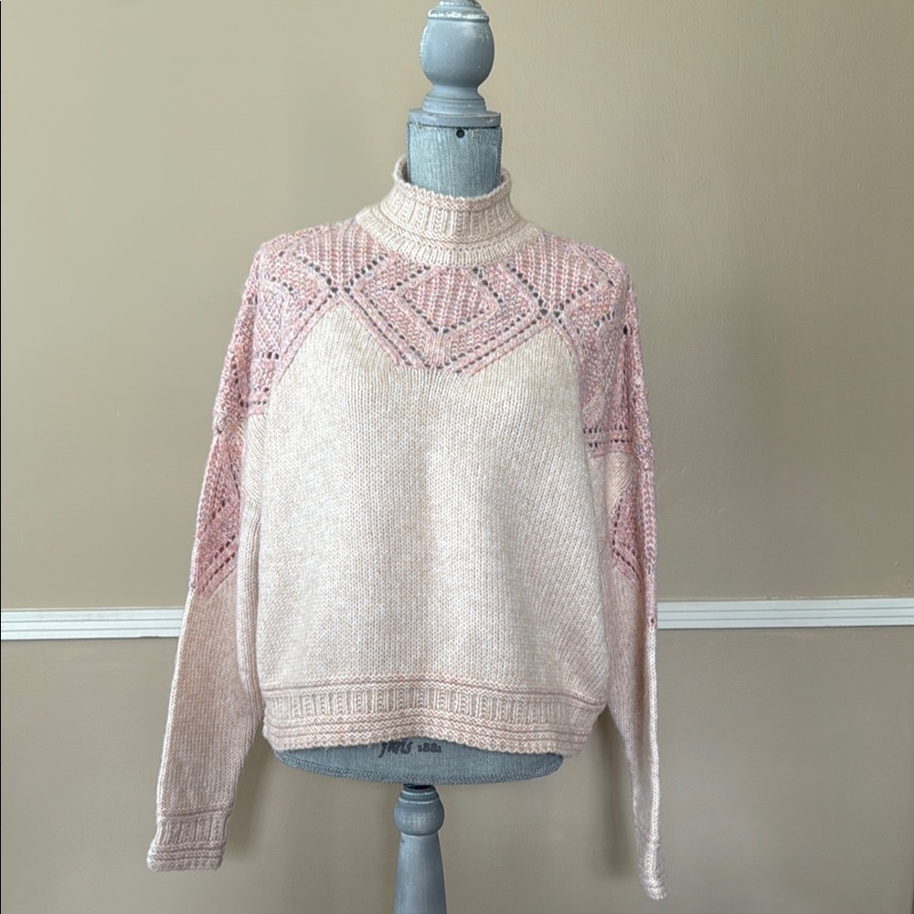 LFD LOVE FATE DESTINY BLUSH PINK OVERSIZED LONG SLEEVE SWEATER SIZE SMALL🌟NWT🌟